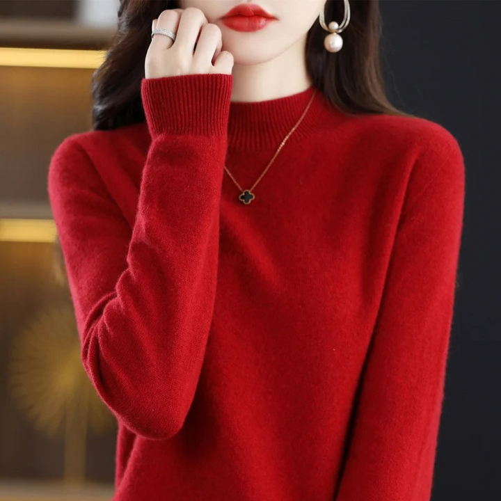 W&W Mode | Cashmere Pullover Damen Rundhals Weicher und Leichter Strickpullover