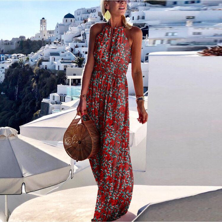 W&W Mode | Boho Maxikleid Mit Neckholder