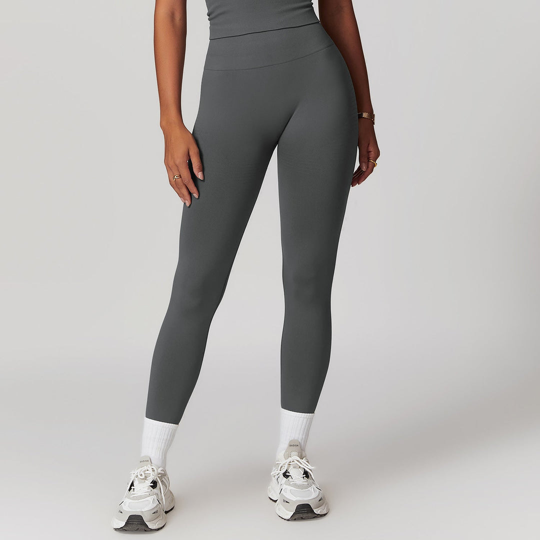 W&W Mode | Coole Fitness Gerippte Hohe Taille Yoga-Hose