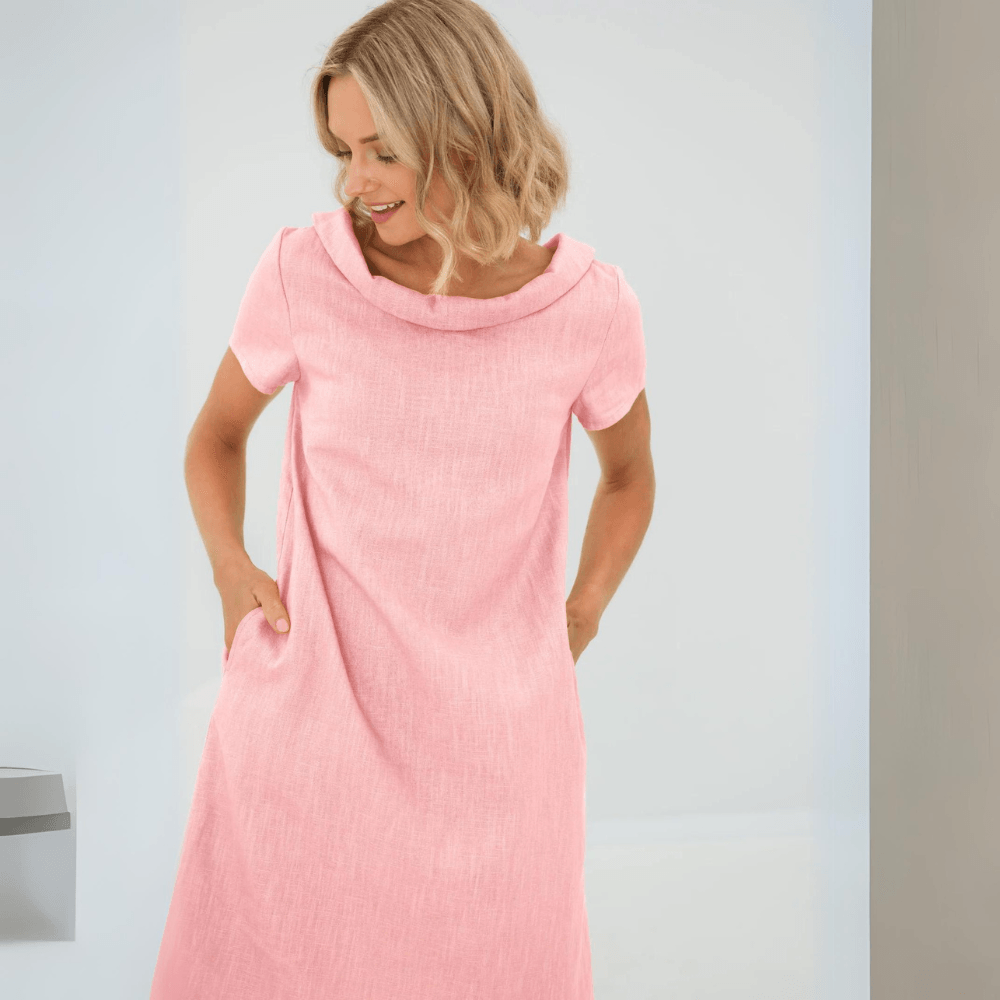 W&W Mode | Lässiges Leinenkleid Für Damen