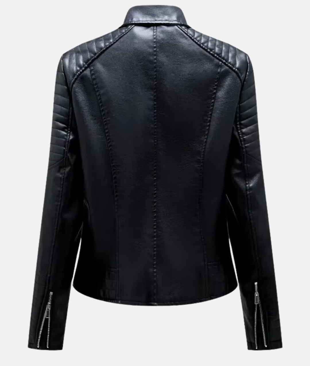 W&W Mode | Damen Lederjacke ohne Kapuze - Stilvolle Bikerjacke