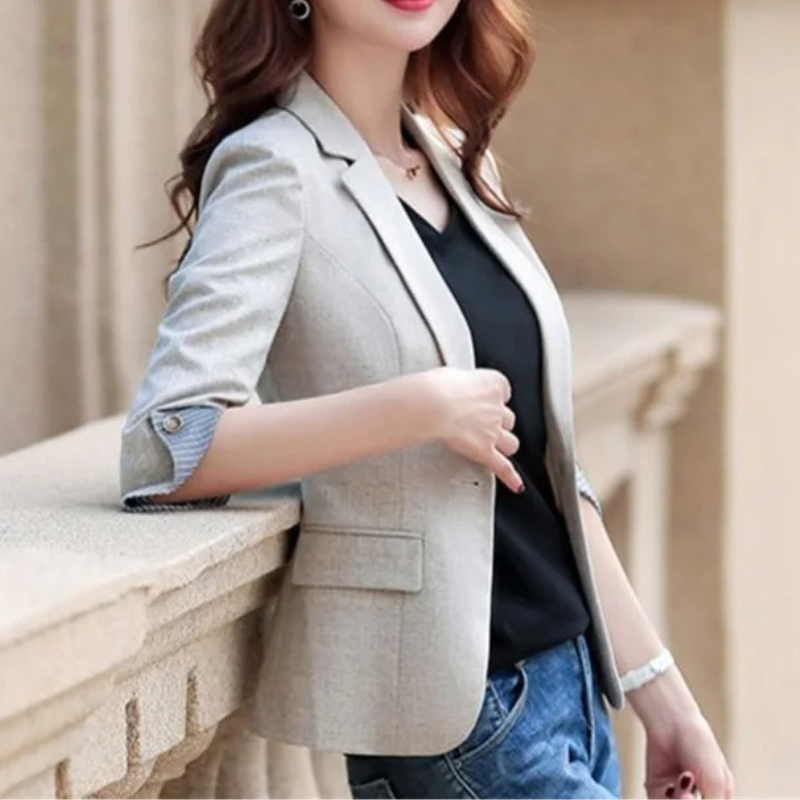W&W Mode | Eleganter Damenblazer mit Knopfdetails Ideal für Das Büro