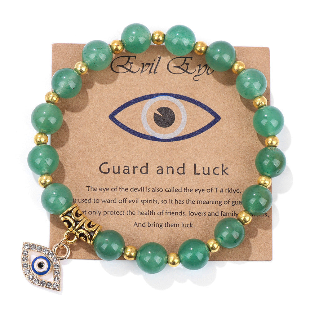 Perlenarmband mit Blatt-, Herz- und Sternmotiven