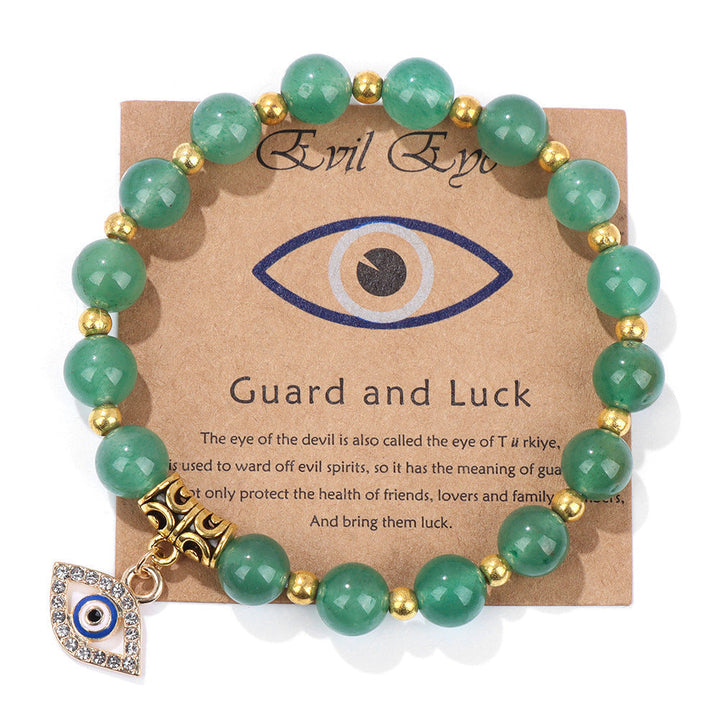 Perlenarmband mit Blatt-, Herz- und Sternmotiven