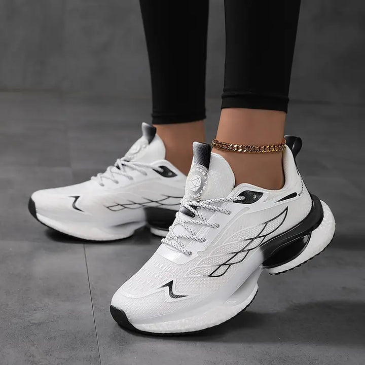 W&W Mode | Atmungsaktive Wasserdichte Plateau Sneakers Aus Mesh