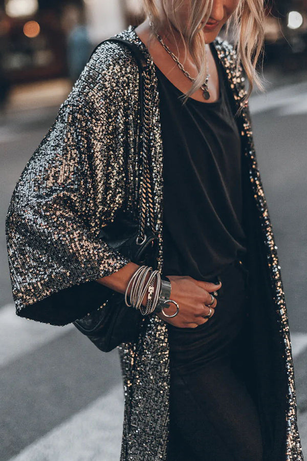 W&W Mode | Stilvoller Glitter Cardigan