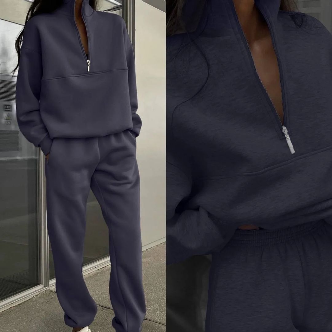 W&W Mode™ - Neu Polokragen Mode Sweatshirt Anzug [Letzter Tag Rabatt]