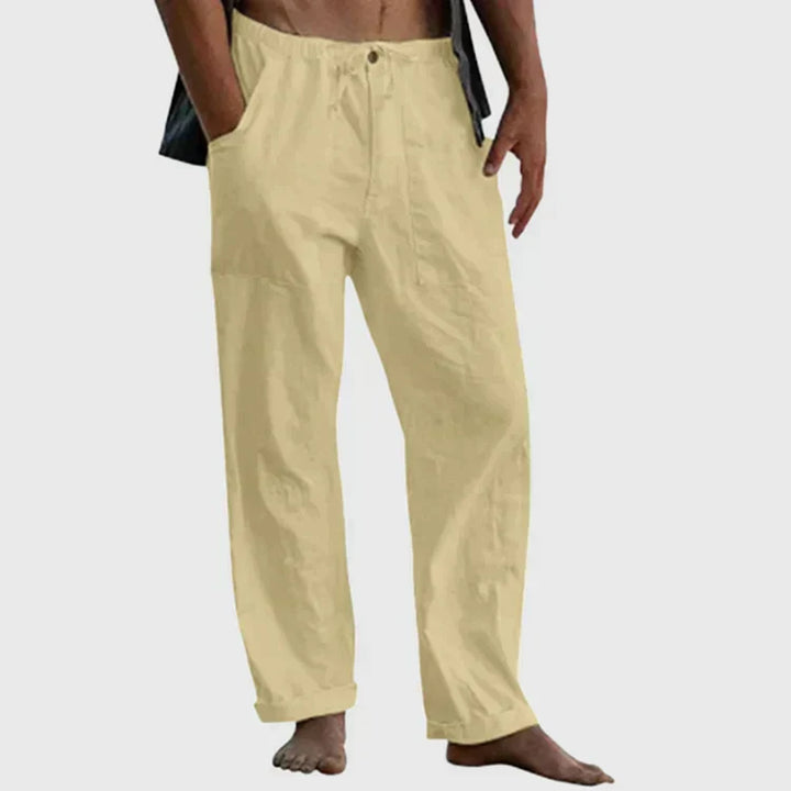 W&W Mode | Lässige Leinenhose mit Kordelzug