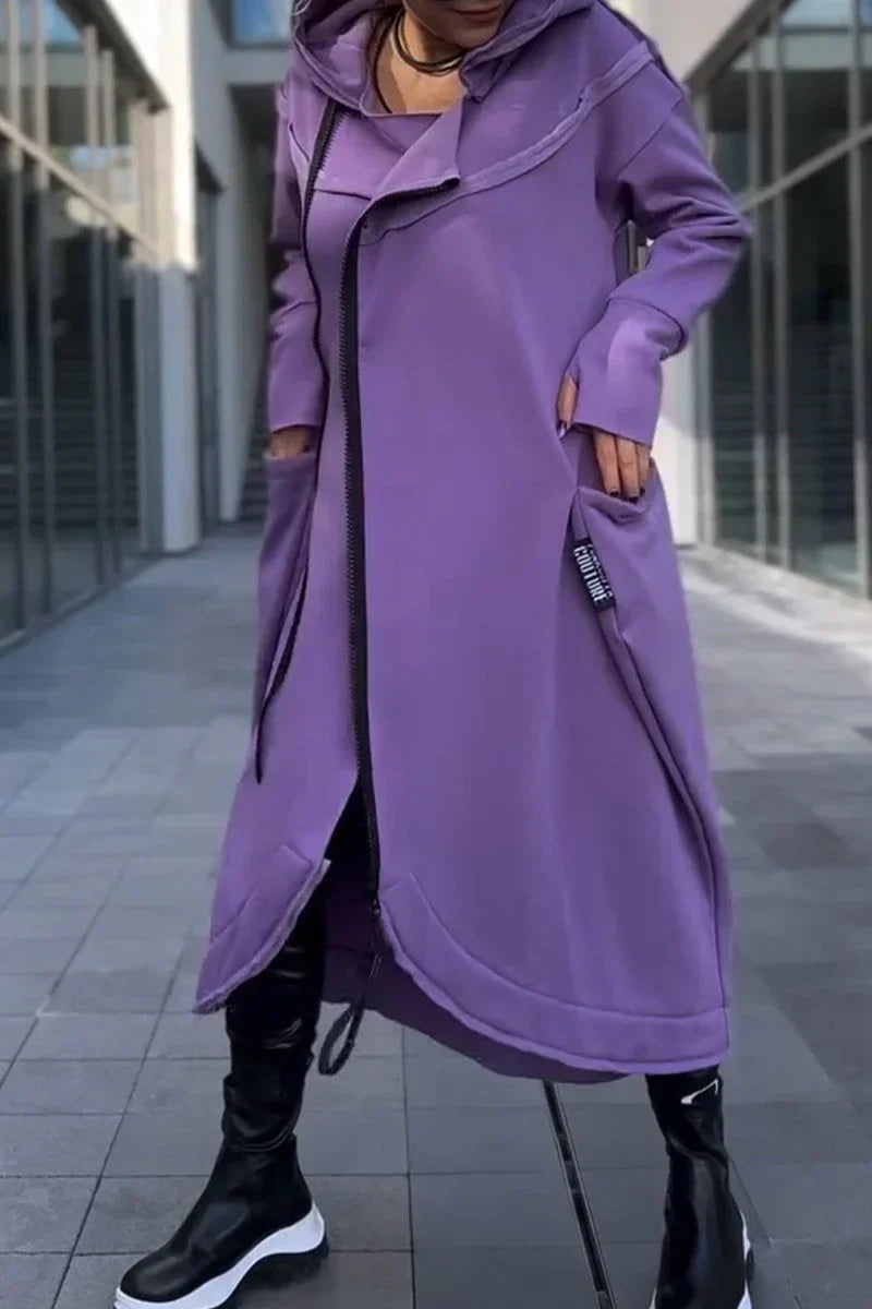 W&W Mode | Lange Jacke mit Kapuze