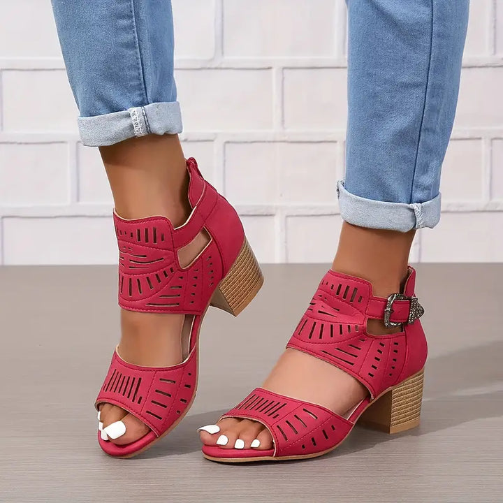W&W Mode | Damen Sandalen Mit Klobigen Absätzen