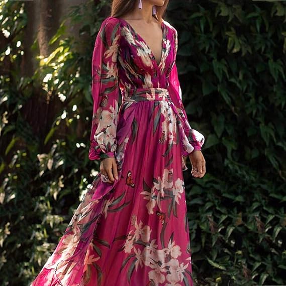 W&W Mode | Hochwertige Elegantes Maxikleid Mode für Frauen