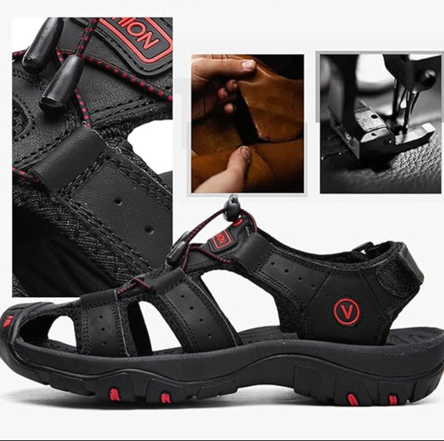 W&W Mode | Orthopädische Sandalen für Herren mit Komfortsohle
