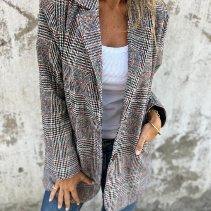 W&W Mode | Karierter Blazer Im Übergroße Look