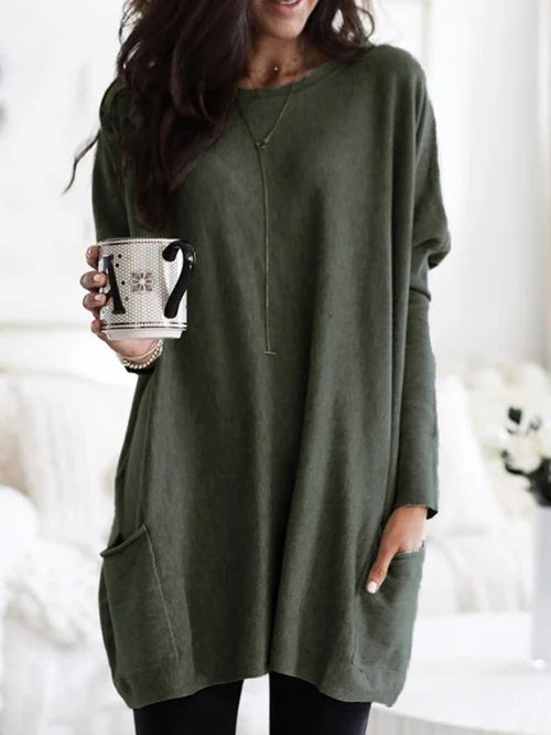 W&W Mode | Tunika mit Taschen - bequeme Damen Oversized Top