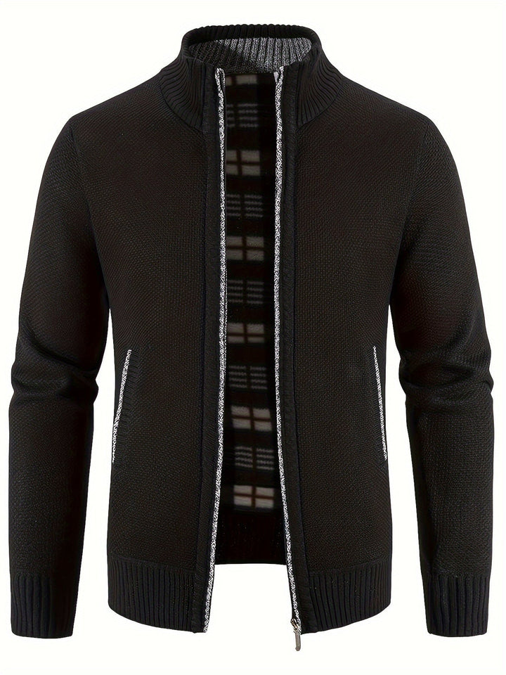 W&W Mode | urbaner Herrenmantel Warme Stehkragenjacke