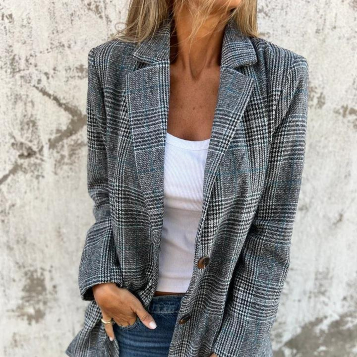 W&W Mode | Karierter Blazer Im Übergroße Look
