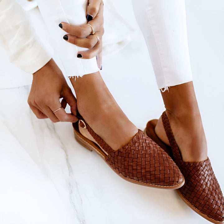 W&W Mode | Elegante Orthopädische Flechtsandalen