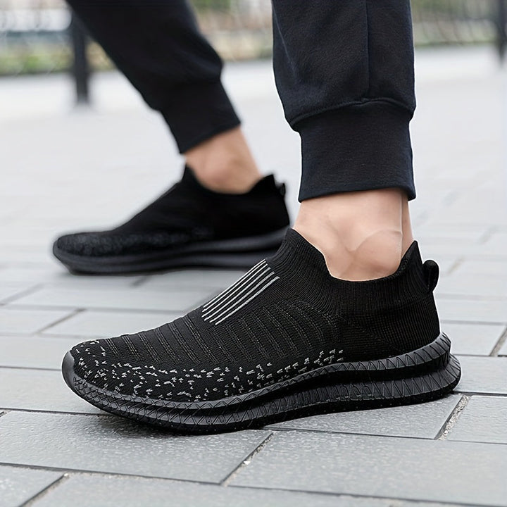 W&W Mode | Atmungsaktive Slip-On-Sneaker mit Strick-Obermaterial