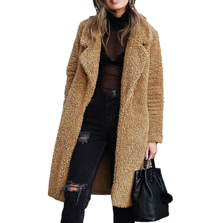 W&W Mode | Elegante Plüsch Winterjacke für Damen