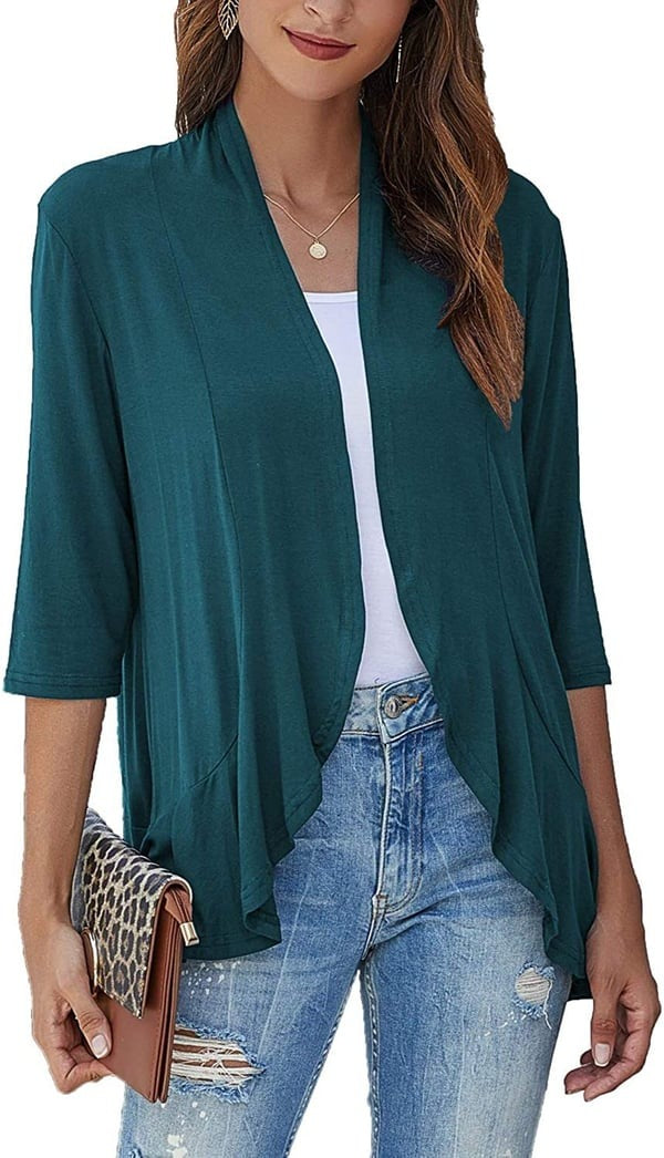 W&W Mode | Elegantes Offenes Front Damenjacke