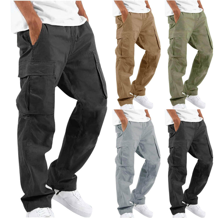 W&W Mode | Bequeme Herren Arbeitsbekleidungs Hose Mit Verstellbarem Bund Und Vielen Taschen