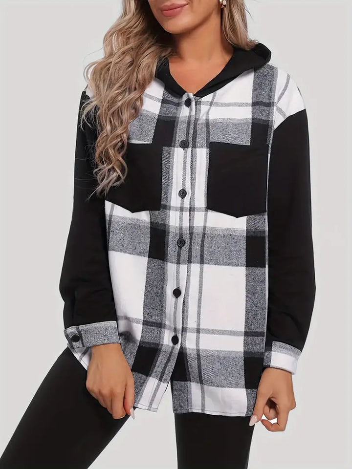 W&W Mode | Karierte Jacke mit Kapuze