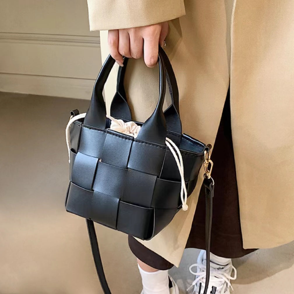 Leather Mini Basket Bag