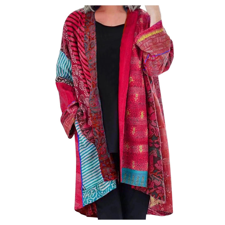 W&W Mode Vintage langärmelige Strickjacke
