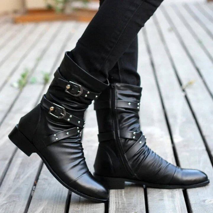 W&W Mode | Stiefel Aus Weinlese Leder