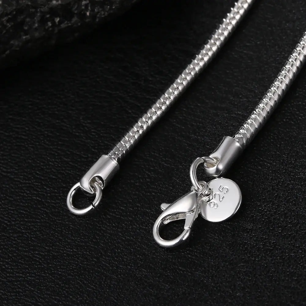 W&W Mode | 925 3mm Sterling Silber Schlangen Kette