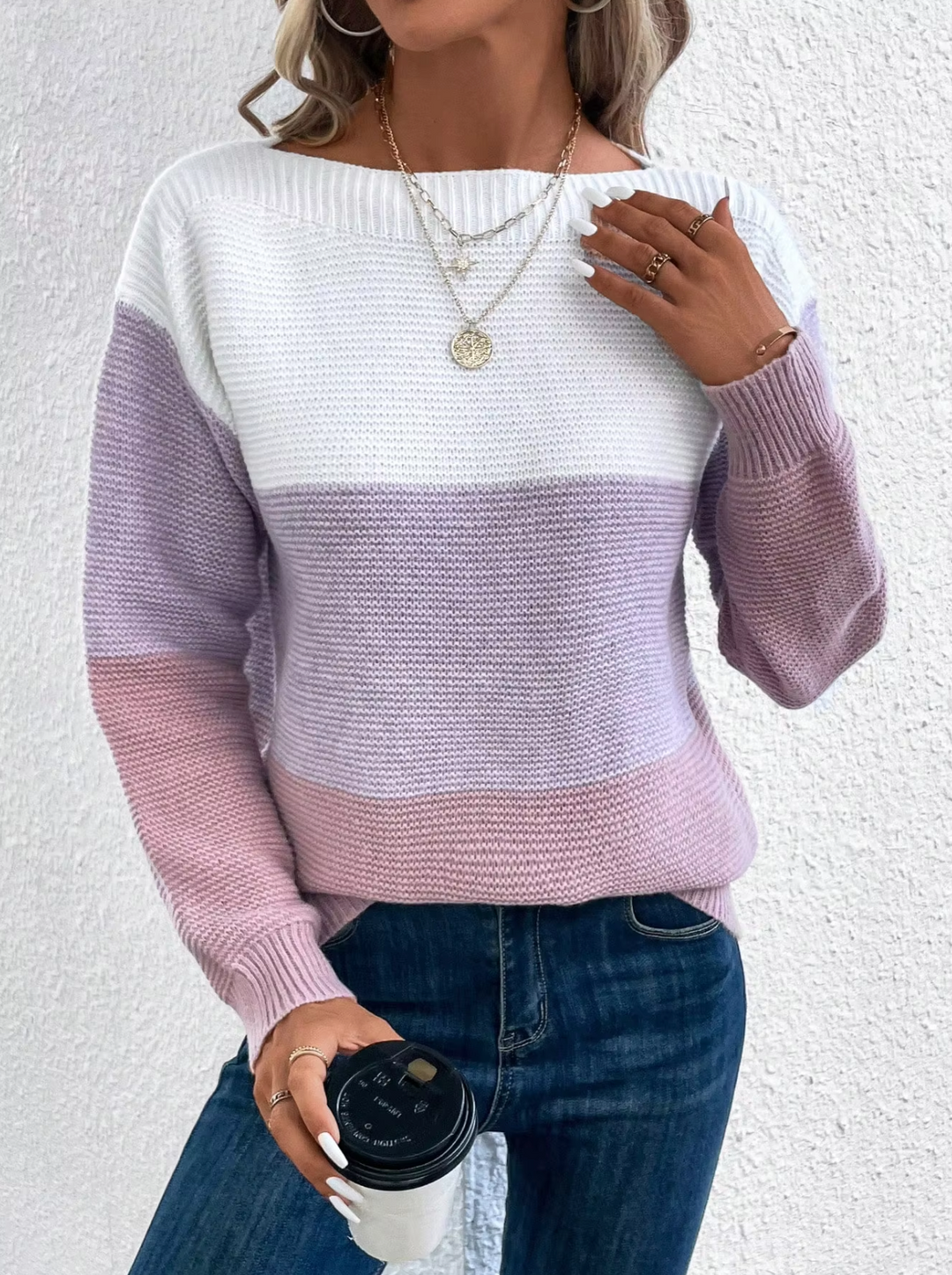 W&W Mode | Tricolor Strickpullover