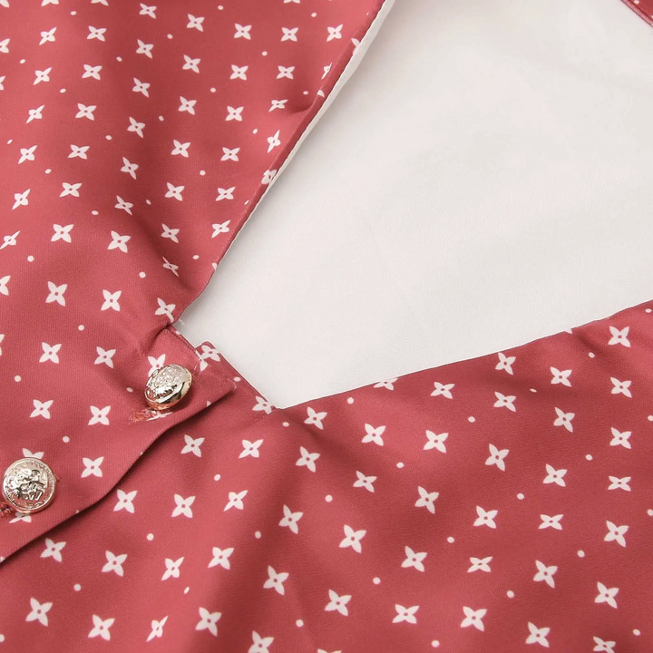 Damen traditionelles Outfit in Rot-Rosa