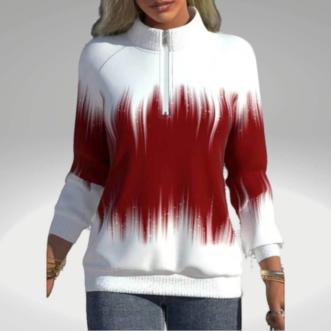 W&W Mode - Damen Sweatshirt mit Farbverlaufdruck