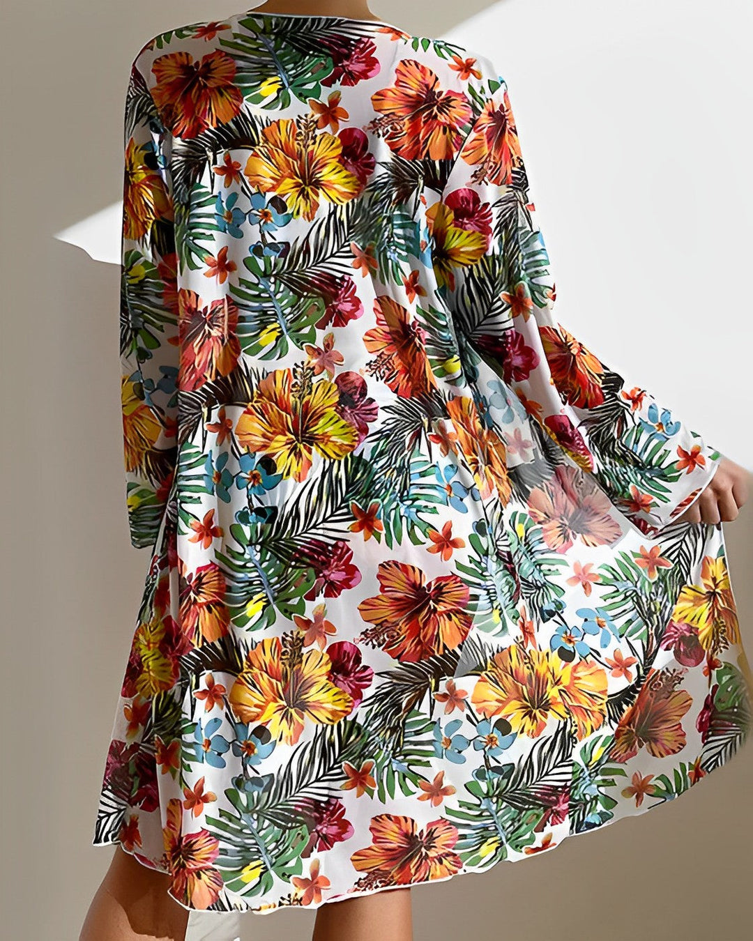 W&W Mode | Bikini Satz Mit Hoher Taille Und Tropischem Print Für Damen