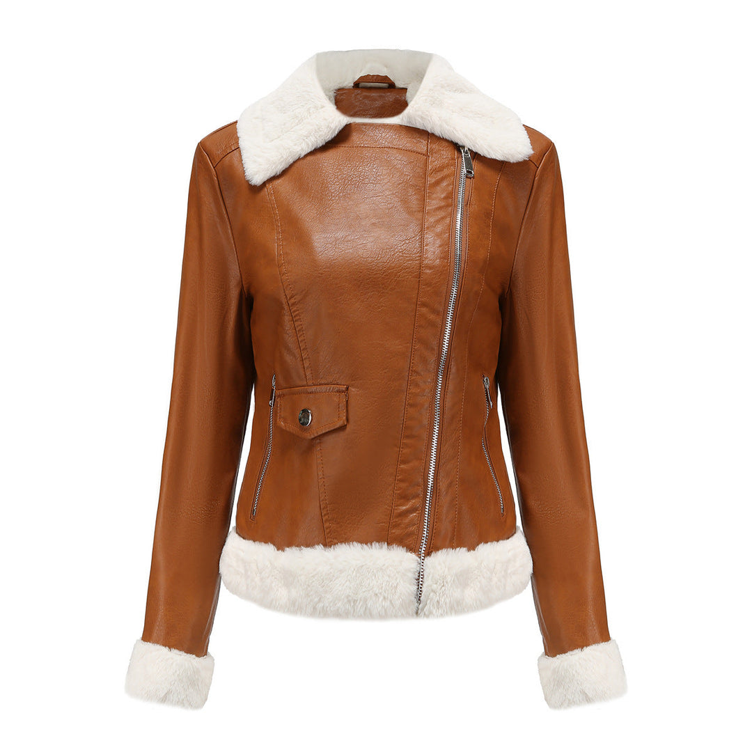 W&W Mode | Winterlederjacke mit Fleece-Futter