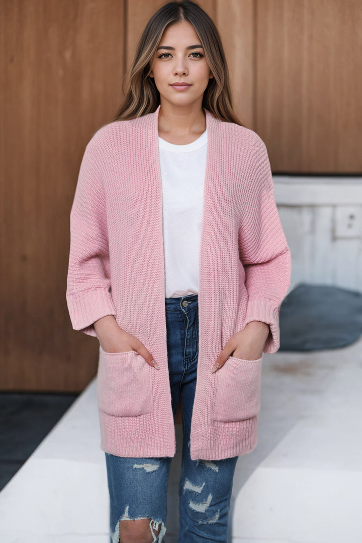 W&W Mode | Oversized-Strickweste mit Wickelärmeln Für Frauen