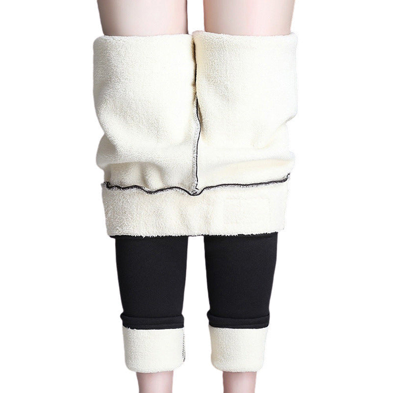 W&W Mode | Leggings - hohe Taille Stretchleggings mit beidseitigem Design