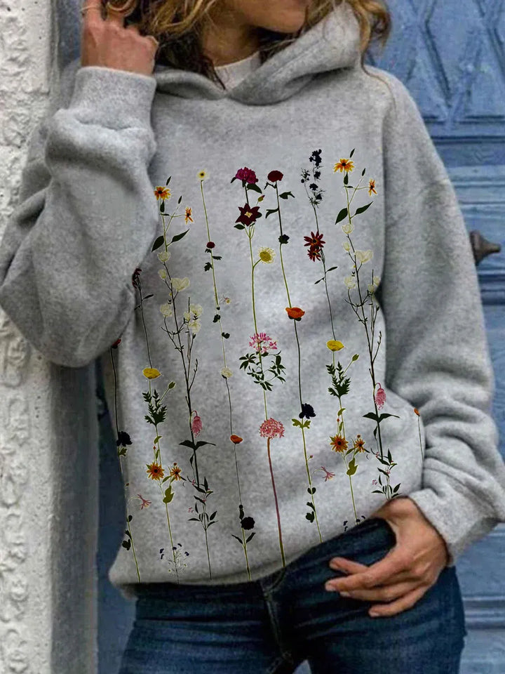 W&W Mode - Hoodie mit Blumendruck
