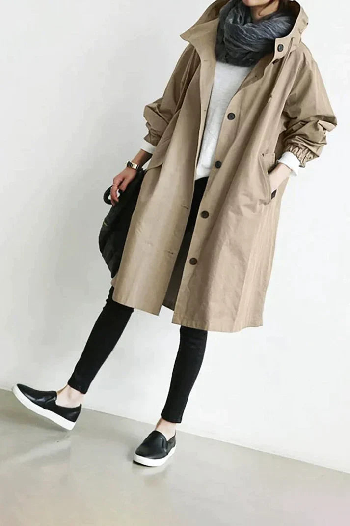 W&W Mode - Trenchcoat mit Kapuze