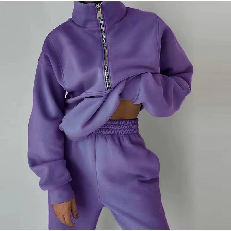 W&W Mode Sweatshirt und Hose für Damen bekleidung mit Reiß verschluss
