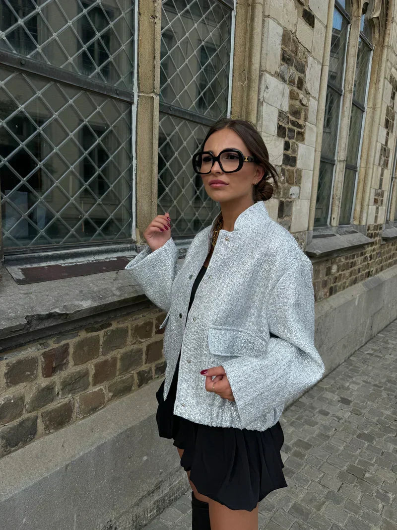W&W Mode | Pailetten-Bomberjacke