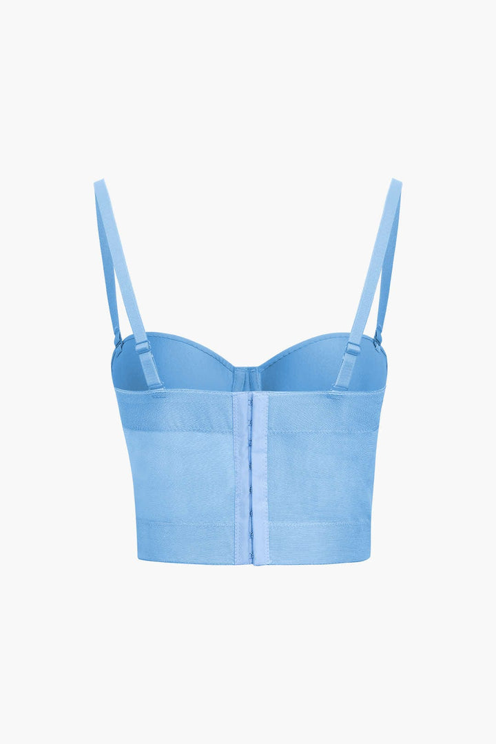 W&W Mode | Figurbetontes Bustier Top Mit Bügel Cups Und Transparenter Mesh Struktur