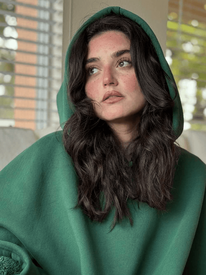 Oversize-Decken-Hoodie in Einheitsgröße