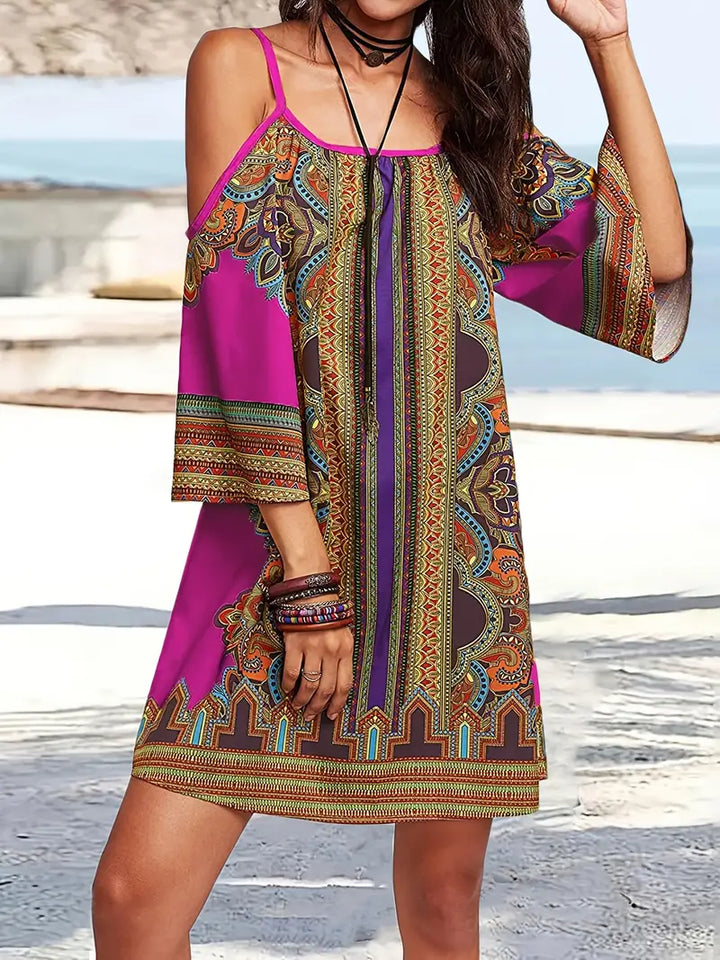 W&W Mode | Farbige Boho Sommerkleid