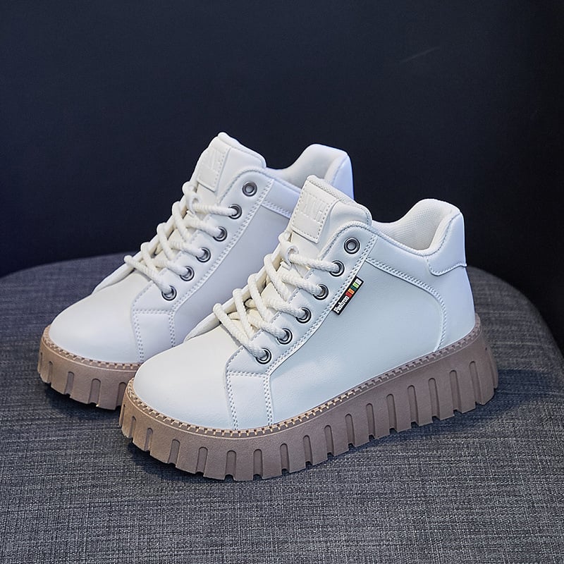 Damen Lederstiefel mit gepolsterter Einlegesohle