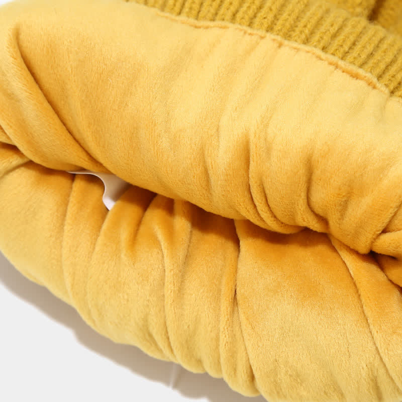 W&W Mode | 3-teiliges gestricktes Accessoire-Set - stylische Damenmütze, Schal und Handschuhe
