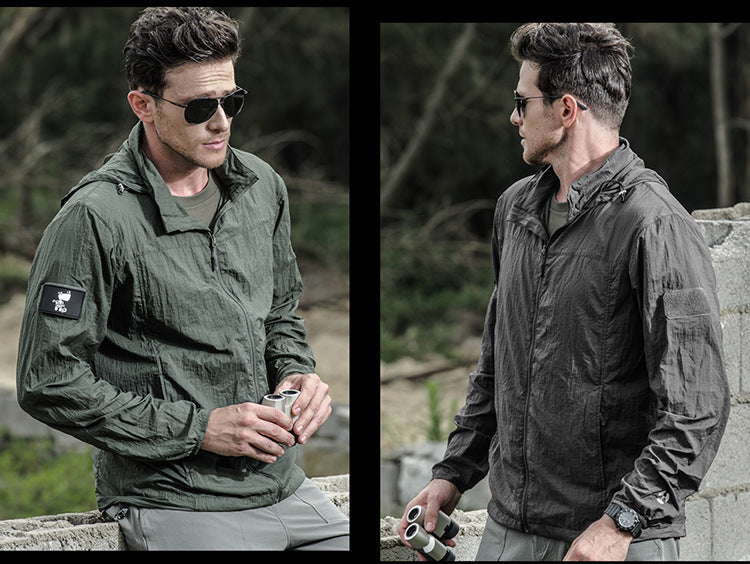 W&W Mode | Leichte Wasserdichte Jacke Mit Reißverschluss
