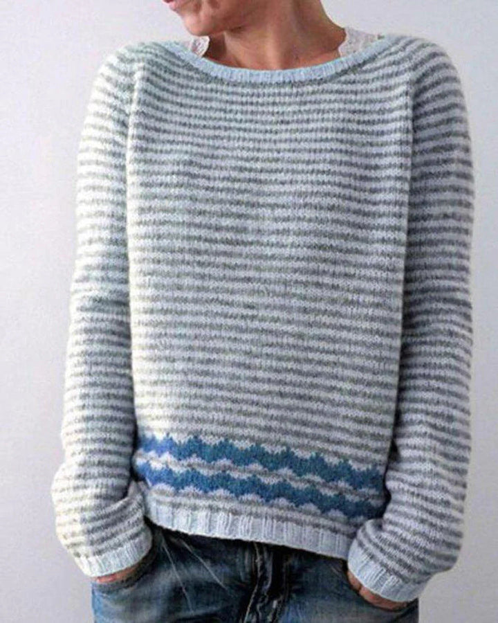 Damen-Retro-Strickpullover