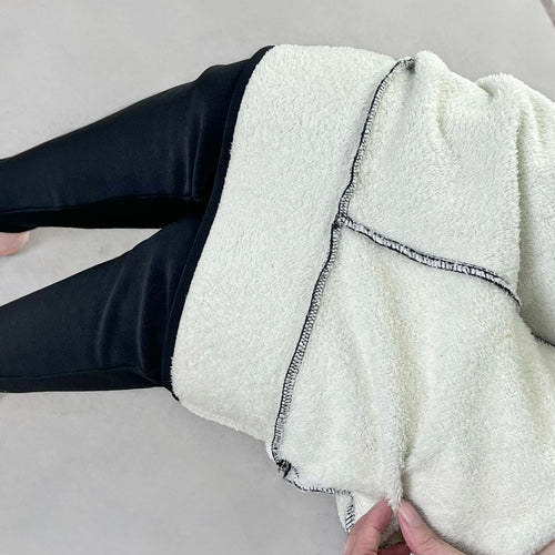 W&W Mode | Liebliche Fleece Hohe Taille Wollleggings