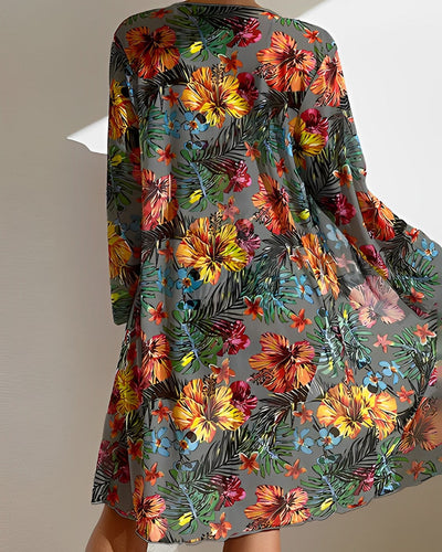 W&W Mode | Bikini Satz Mit Hoher Taille Und Tropischem Print Für Damen